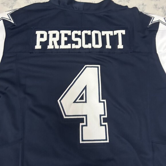 NFL Dak Prescott Dallas Cowboys White Nike Rush Vapor #4 Jersey - Picture 5 of 6